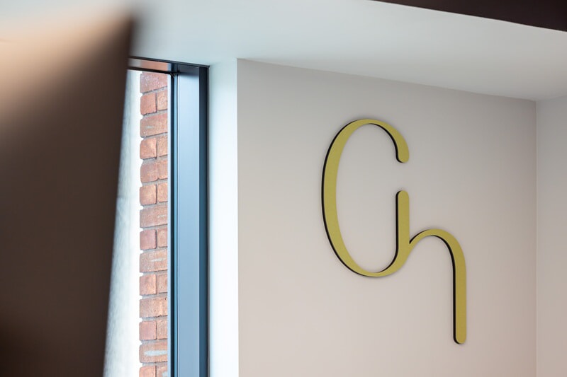 An image of the interior lettering.